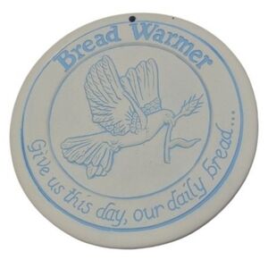 VINTAGE! HEARTLAND STUDIOS "Give Us This Day,Our Daily Bread" Bread & Bun Warmer